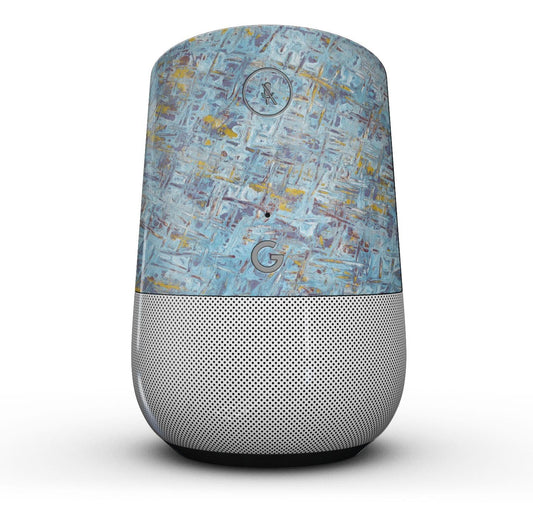 Abstract Wet Paint Blue Crossed - Full-Body Skin Kit for the Google