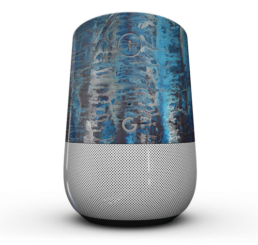 Abstract Wet Paint Blues v8 - Full-Body Skin Kit for the Google Home