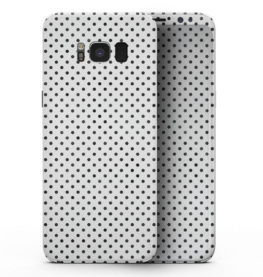 Black and Gray Fade Polka Dots - Samsung Galaxy S8 Full-Body Skin Kit