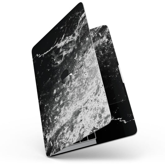 Black and White Grungy Marble Surface - 13" MacBook Pro without Touch