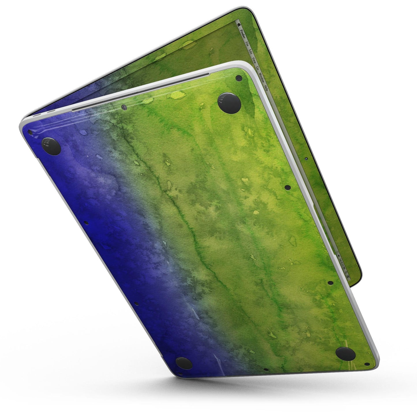 Blotted Blue 73 Absorbed Watercolor Texture - 13" MacBook Pro without
