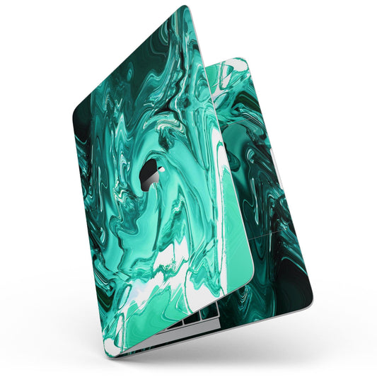 Bright Trendy Green Color Swirled - 13" MacBook Pro without Touch Bar