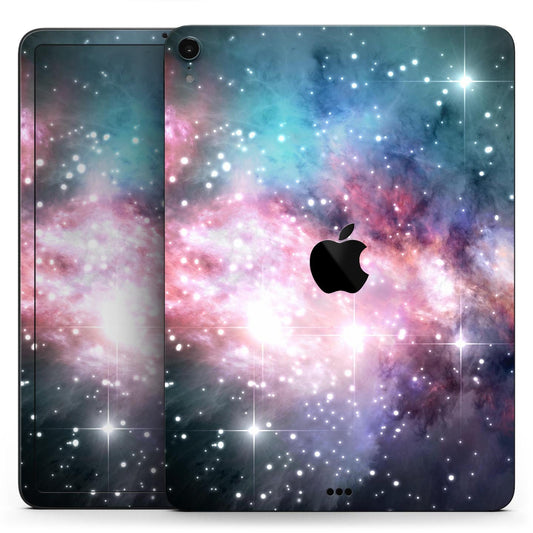 Colorful Neon Space Nebula - Full Body Skin Decal for the Apple iPad