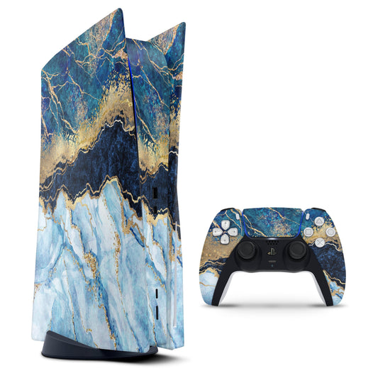 Foiled Marble Agate - Full Body Skin Decal Wrap Kit for Sony