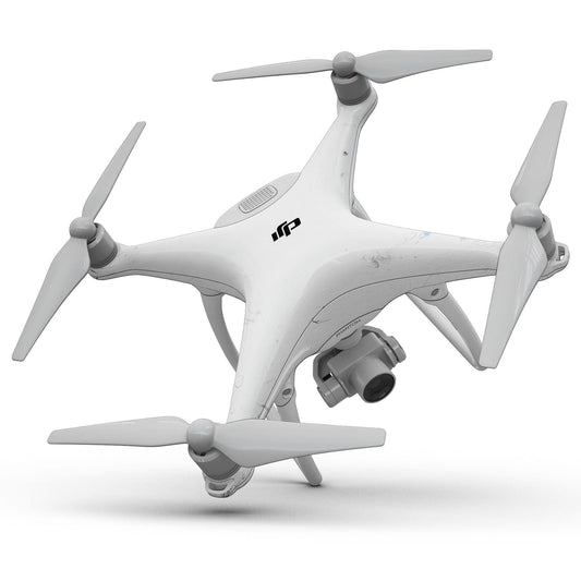 Marbleized Light Gray - Full-Body Skin Kit for the DJI Phantom 4 Drone