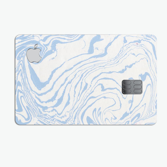 Marbleized Swirling Soft Blue - Premium Protective Decal Skin-Kit for