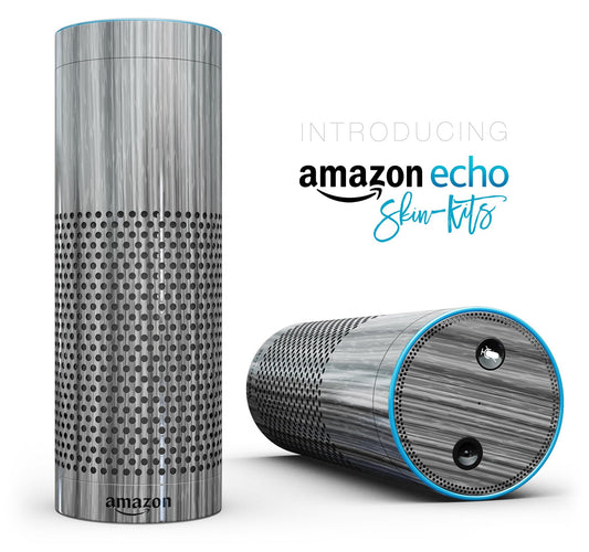 Textured Gray Dyed Surface - Full-Body Skin-Kit for the Amazon Echo