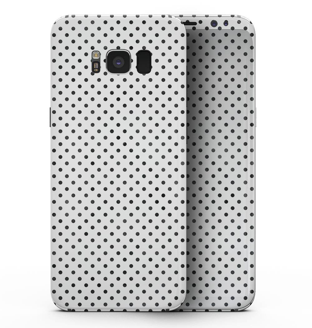 Black and Gray Fade Polka Dots - Samsung Galaxy S8 Full-Body Skin Kit