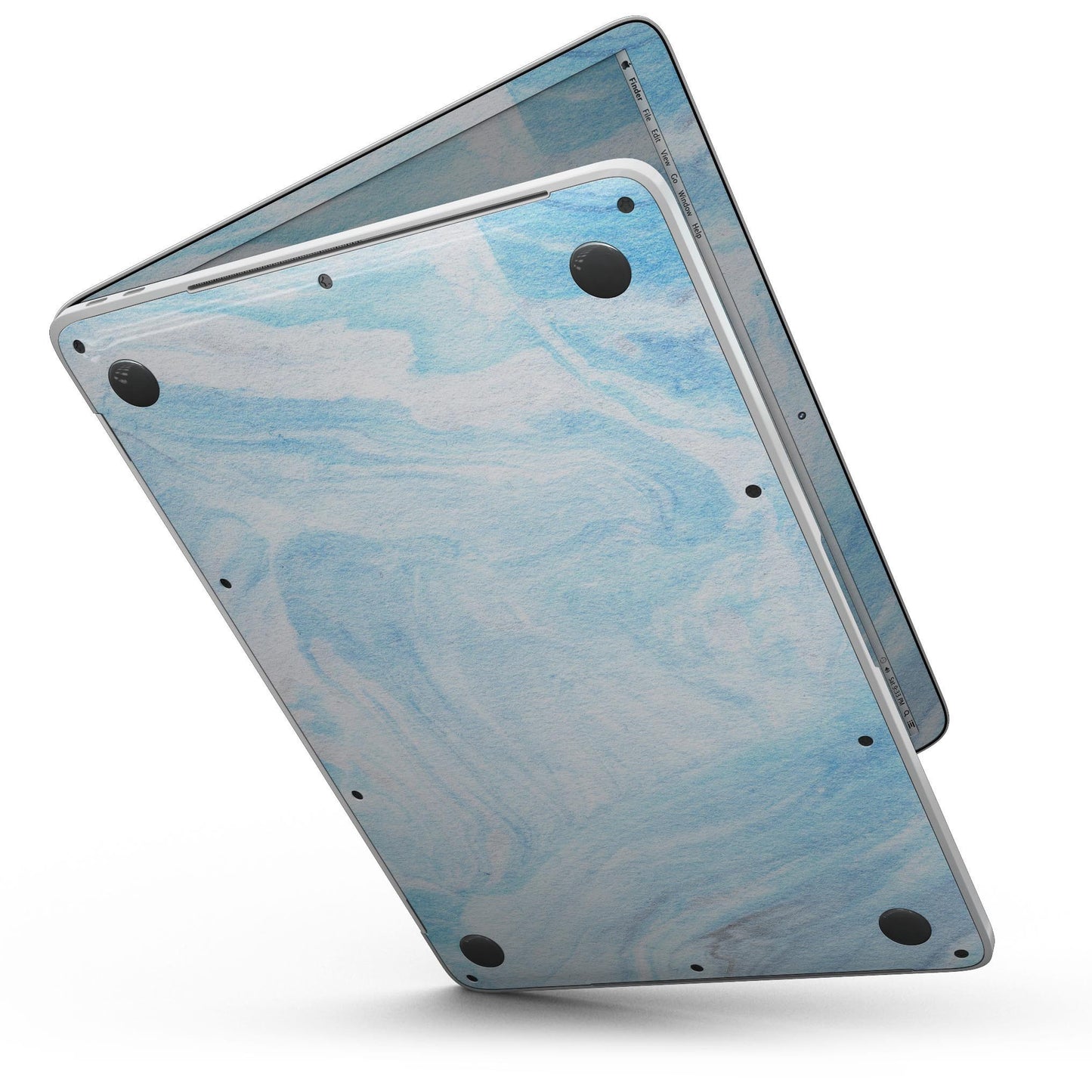 Blue 191 Textured Marble - 13" MacBook Pro without Touch Bar Skin Kit