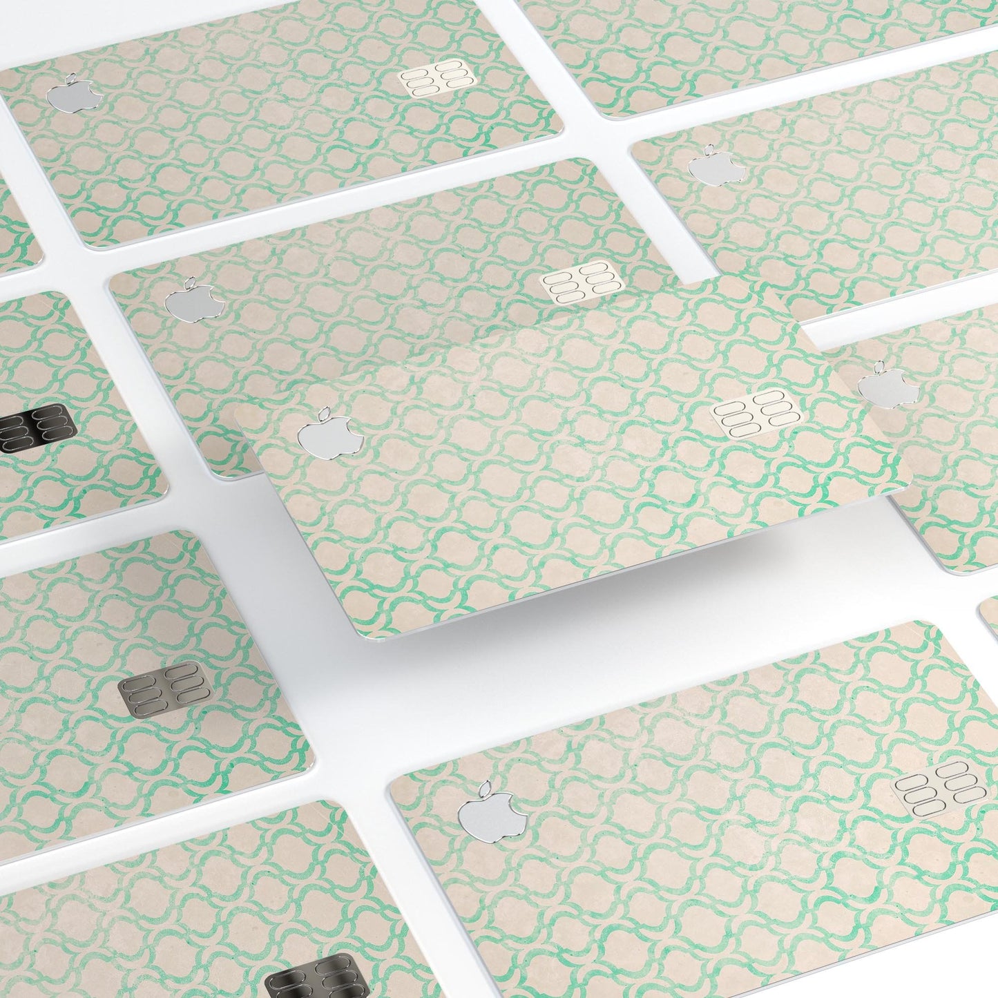 Inverted Teal Oval Pattern - Premium Protective Decal Skin-Kit for the