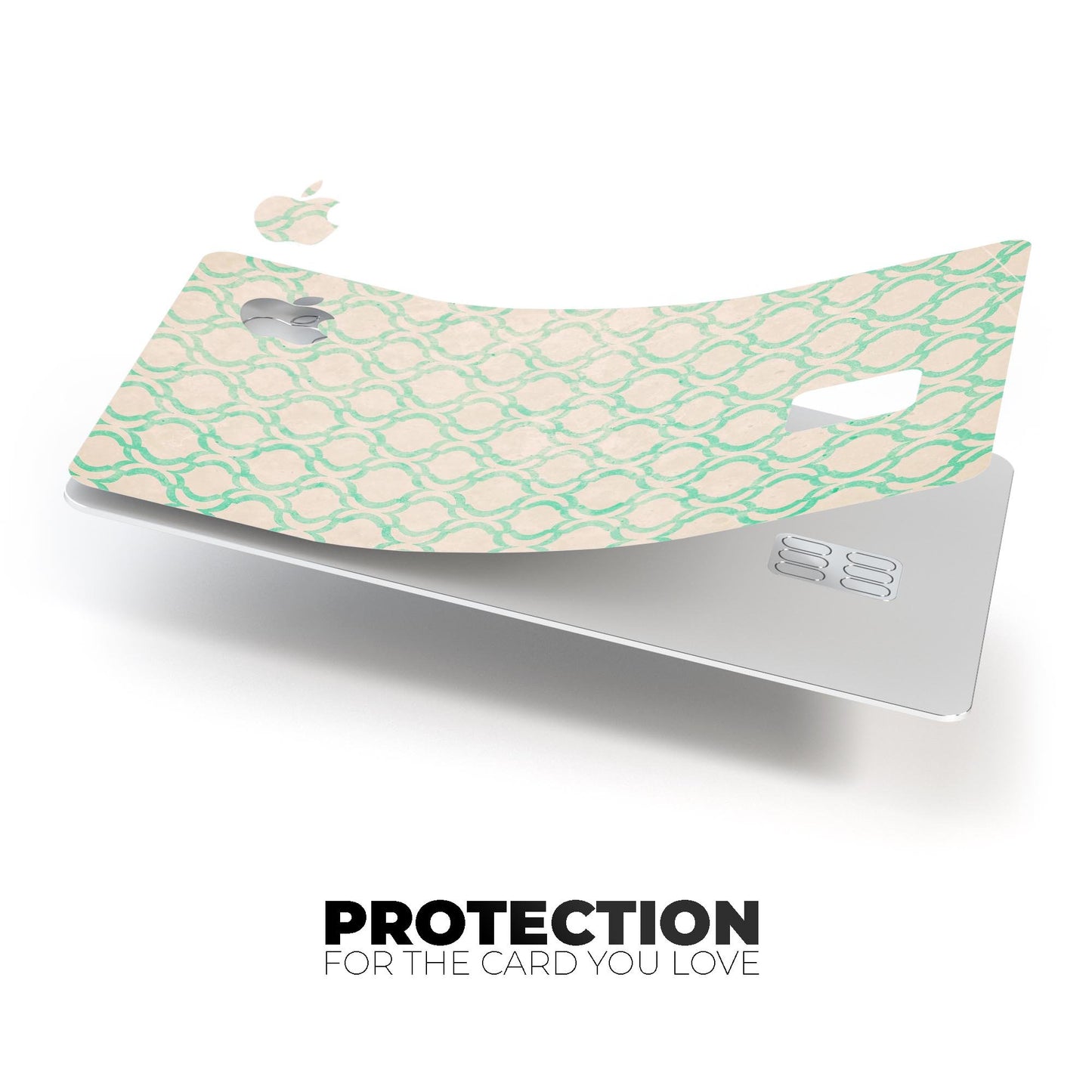 Inverted Teal Oval Pattern - Premium Protective Decal Skin-Kit for the
