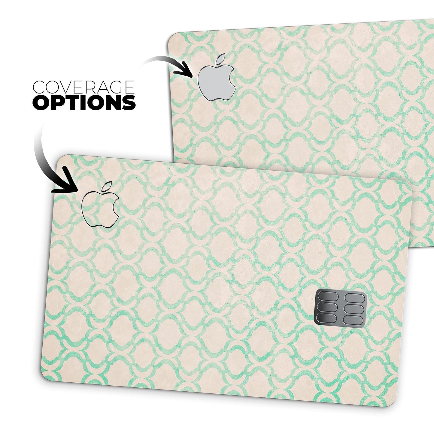 Inverted Teal Oval Pattern - Premium Protective Decal Skin-Kit for the