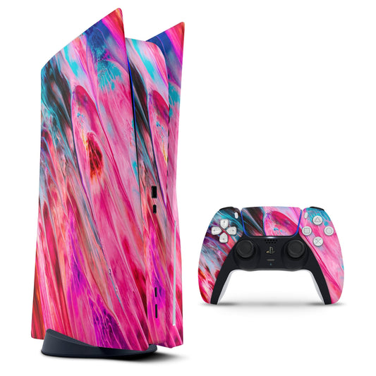 Liquid Abstract Paint V67 - Full Body Skin Decal Wrap Kit for Sony