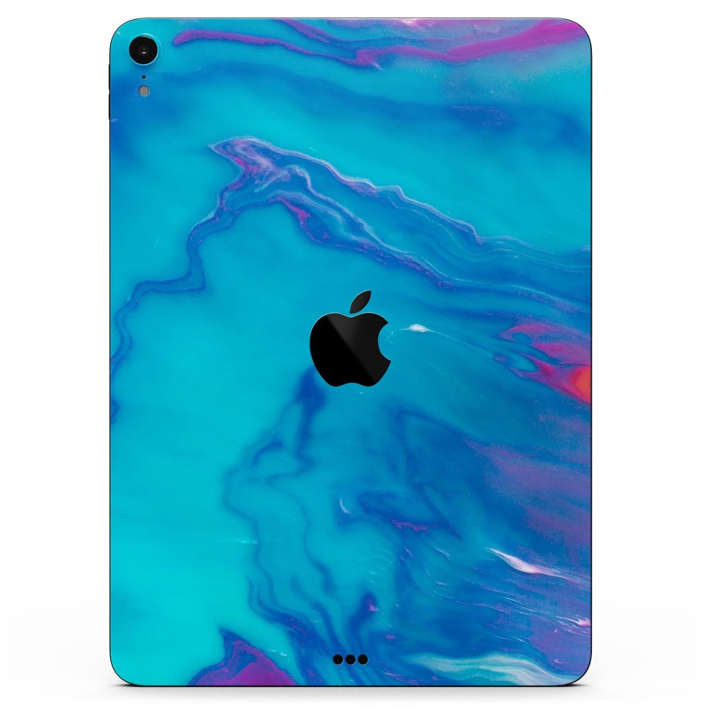 Marbleized Ocean Blue - Full Body Skin Decal for the Apple iPad Pro