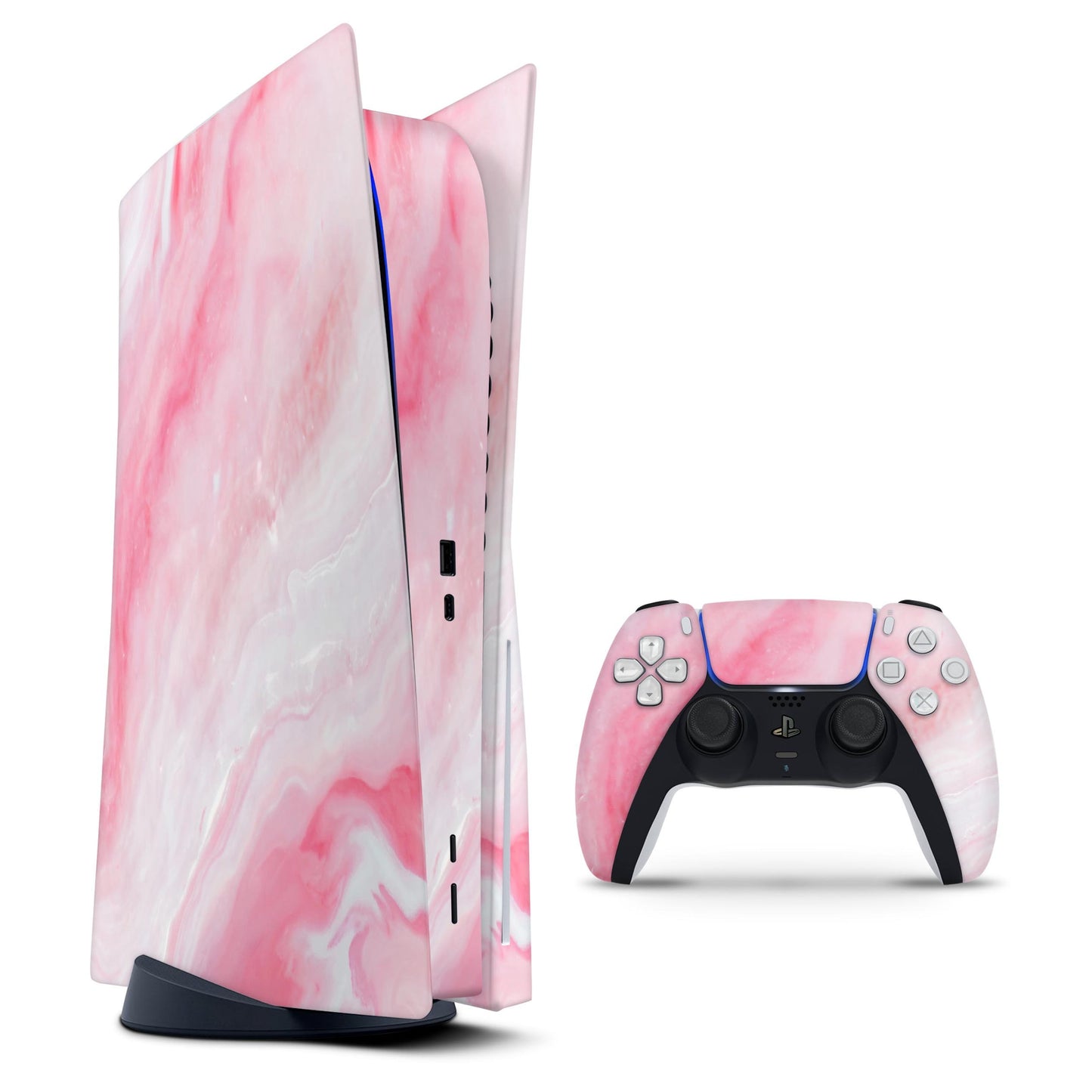 Marbleized Pink Paradise V6 - Full Body Skin Decal Wrap Kit for Sony