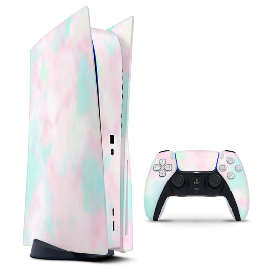 Pretty Pastel Clouds V7 - Full Body Skin Decal Wrap Kit for Sony
