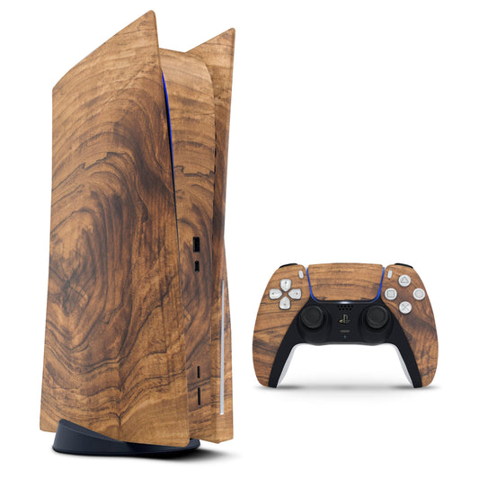 Raw Wood Planks V11 - Full Body Skin Decal Wrap Kit for Sony