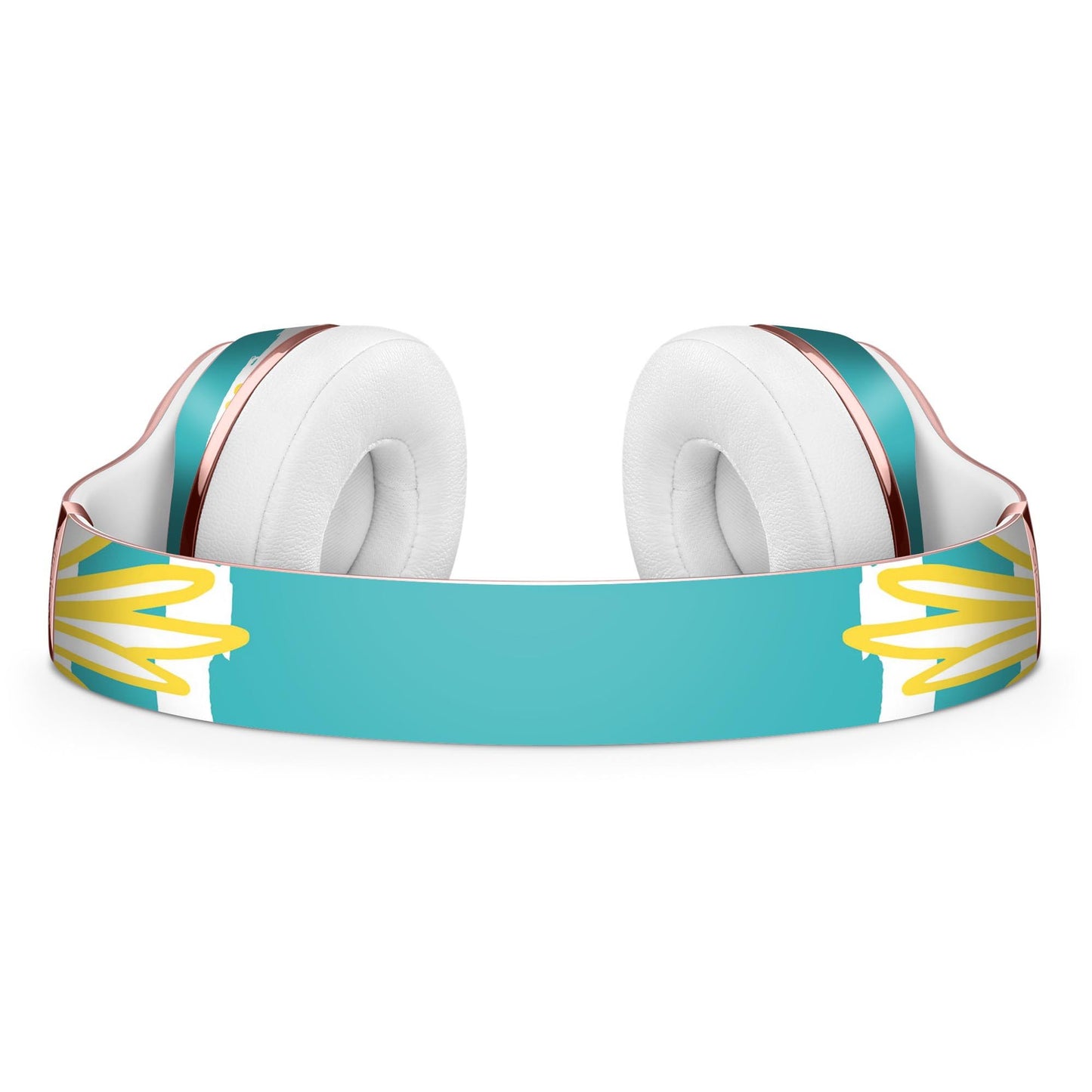 Striped Mint and Gold Pineapple Full-Body Skin Kit for the Beats by